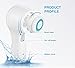 AVANTEK Sonic Facial Brush Waterproof Face Exfoliating Cleanser Cleansing Brush Battery Powered with 2 Brush Heads