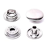 mit fest schließender Ringfeder - hervorragend für beanspruchte Materialien, wie Jacken, Lederarmbänder, Taschen, Rucksäcke