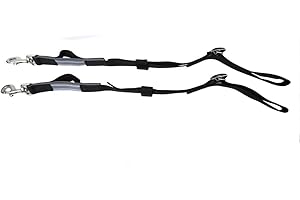 SNOWHILL Windsor Nylon Elasticated Side Reins lunge - Black horse pony equestrian riding