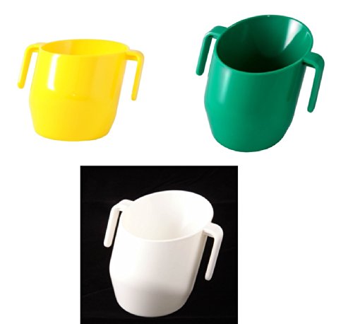 Doidy Cup Bundle - Green & Yellow & White - 3 Cups Supplied