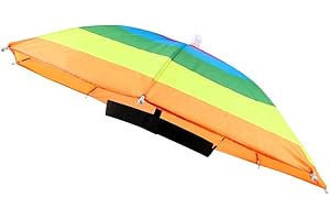 OMUKY Funny Umbrella Hat Adult and Kids Folding Cap For Beach Fishing Golf Party Headwear