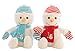 Produktbild Schneemann Doppelpack 2 Stück Weihnachten Teddy Teddybär Plüschbär christmas snowman super -süß , Kuscheltier,Schneemänner mit Bommelmütze mit Schal und Handschuhe