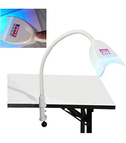 Lampe Blanchiment Dentaire LED + Lunettes – 2 Lampes, 4 Paires De Lunettes, Neuf