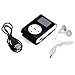 Produktbild FEITONG Mini USB Clip MP3 Player Musik Player LCD Schirm Kopfhörer Datenkabel Unterstützung 32 GB Micro SD TF Karte (Schwarz)