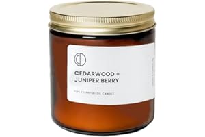 OCTŌ Cedro + Ginepro | Candela profumata. A base di Oli Essenziali e Cera di Soia.. 400ml