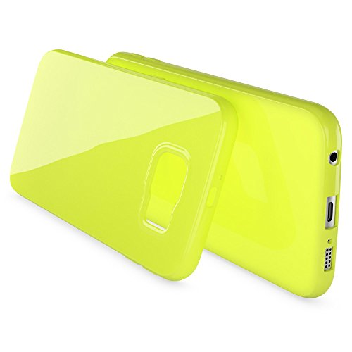 Samsung Galaxy S7 HÃ¼lle HandyhÃ¼lle von NALIA, Ultra-Slim TPU Silikon Jelly Case, DÃ¼nnes Cover Gummi SchutzhÃ¼lle Skin, Etui Handy-Tasche Backcover Bumper fÃ¼r Samsung S7 Smart-Phone - Neon GrÃ¼n Gelb
