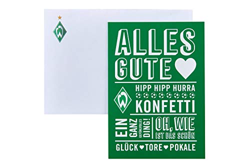 Preisvergleich Produktbild SV Werder Bremen Glückwunschkarte Konfetti