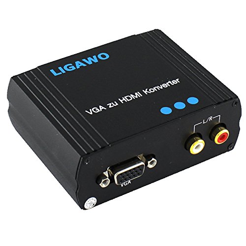 Ligawo VGA zu HDMI Konverter - einfach Laptop / PC mit TV / Beamer verbinden Ligawo VGA zu HDMI Konverter - einfach Laptop / PC mit TV / Beamer verbinden