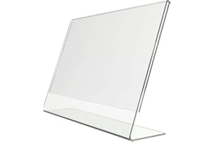 Complete Retail Solution Ltd Acrylic Poster Menu Holder Perspex Leaflet Display Stands A3 A4 A5 A6 A7 A8 & A9 (1, A6 Landscape)