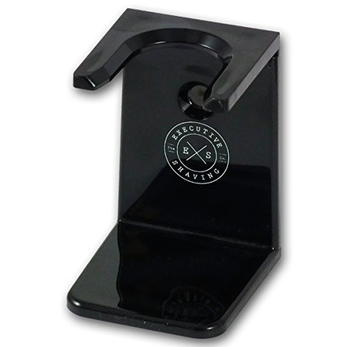 Executive Shaving Universal Shaving Brush Stand In Black Acrylic