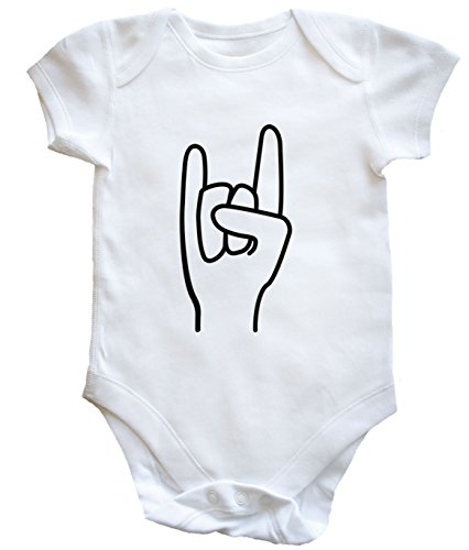 HippoWarehouse ROCKER HAND baby vest boys girls