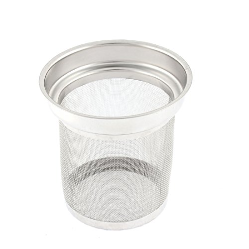 Edelstahl Kettle Teeblatt Gewürz Netz Infuser Filter Sieb Silber Ton