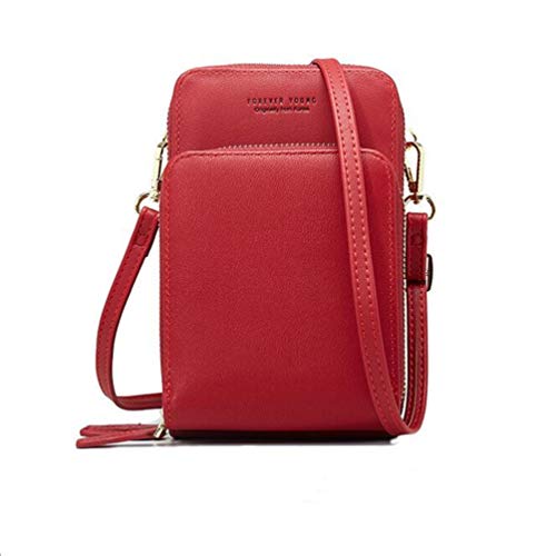 Preisvergleich Produktbild AIFILLE, Damen Clutch rot rot Wallets for Women
