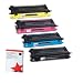 Produktbild 4x Original Tonerkartusche für Brother MFC 9840 CDW, TN130 - 1x BLACK, 1x CYAN, 1x MAGENTA, 1x YELLOW + 500 Blatt Ti-Sa Kopierpapier 80g weiß -