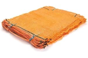 ‎ZILL 100 Stück Raschelsäcke 28cm x 36cm - Aufbewahrungssäcke für Obst und Gemüse - Kartoffelsack - Netzsack für Kaminholz