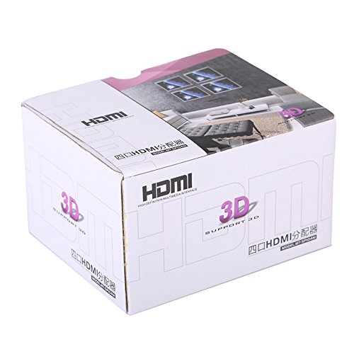 Milkee HDMI Splitter 1 In 4 Out Unterstützt 3D 1080P HDMI 1.4 Verteiler 4-Ports full HD Switcher Splitter - 3