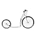 Produktbild Unbekannt MIBO Tretroller Sport GT Split White | klappbar | Sportscooter Kickscooter Bereifung 26" und 20" Shimano Bremssysteme