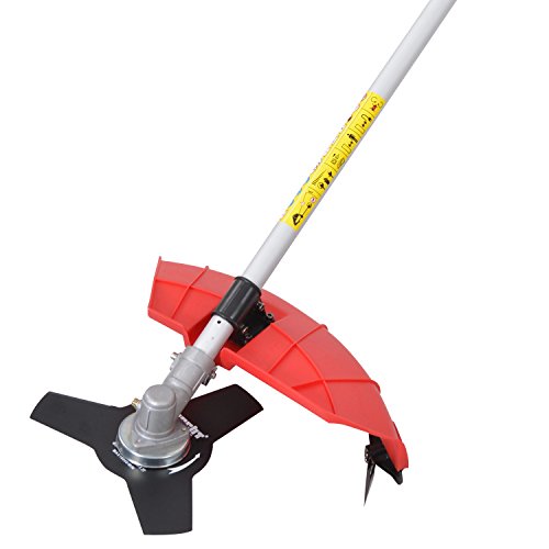 HECHT Elektro-Motorsense 1445 Rasen-Trimmer Freischneider (1400 Watt, inkl. Fadenspule, 3-Zahnmesser und Tragegurt) - 7
