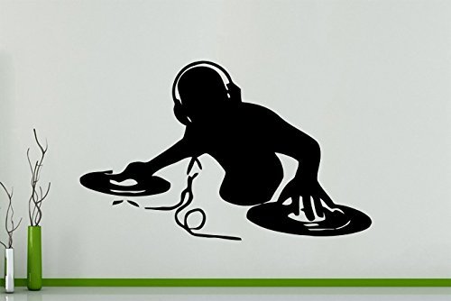 Preisvergleich Produktbild Dj Decks Musik Mixing Vinyl Club Dance House Wandkunst Aufkleber Bild