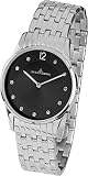 Jacques Lemans Damen Analog Quarz Uhr mit Edelstahl Armband 1-1853A