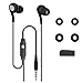 Produktbild Wokee 5 farbes Ear Kopfhörer Universal 3,5 mm Kopfhörer Noise Cancelling Ohrhörer In-Ear-Stereo-Ohrhörer Kopfhörer mit Mikrofon für Handy RD (Schwarz)