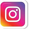 woopme Instagram Logo Stickers for Laptop Boys Girls Programmers Car Bicycle Luggage Notebook Water Bottles Guitar Graffiti Patches Printed Wall Funny Vinyl Decals Mini Sticker (Multicolored)