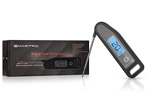 Smartro Instant Read Digital Kochen Thermometer Edelstahl Küchenthermometer für Speisen Fleish Grillen BBQ (classic) - 2