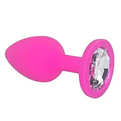 Rhinestone Silicone Anal Plug Sex Products Small Butt Plug Massager Erotic Sex Toys for Men Woman Adult,M Black - Image 5