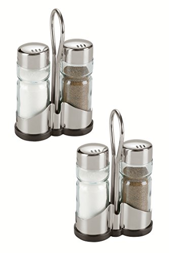 2 x Menage / Tischgestell / Salzstreuer / Pfefferstreuer | Höhe 12 cm (3,87 € / Stück)