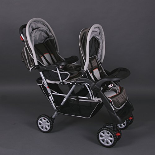 Exclusive Tandem - Twin Pram brown - BambinoWorld