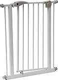 IB-Style – Treppengitter / Türgitter BERRIN | Erweiterbar durch Verlängerungen | 75 – 175 cm | Auto-Close – automatisches Schließen | Metall Weiß| Spannbreite 95 – 105 cm - 3