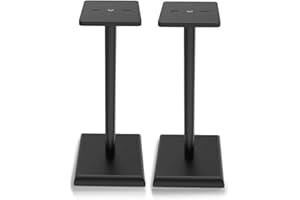 VULKKANO S60 Soporte para Altavoces, Compatible con Vulkkano A4, A4 ARC, A5 ARC, A6 ARC, Pie de Altavoces Grande, Color Negro