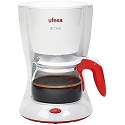 UFESA CG7213, 600 W, 1 Liter, Rouge, Transparent, Blanc