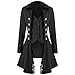 Produktbild Saingace Damen Herren Mantel Vintage Viktorianischen Langer Mantel Kostüm Cosplay Kostüm Smoking Jacke Uniform