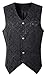 Produktbild LCXYYY Herren Gothic Mittelalter Weste Vintage Frack Jacke Retro Gothic Victorian Steampunk Coat Uniform Kostüm Vampir Cosplay Verkleidung