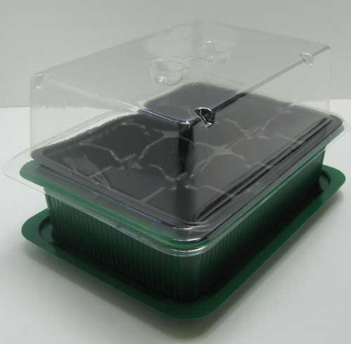 Saatgutschale Kunststoff zum Anzüchten, Saatgut Mini Gewächs Treib Haus Schale (LHS) - 2