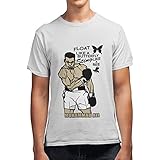 Buy Revind 442 Muhammad Ali Float Like A Butterfly Sting Like A Bee Dtg Men S 100 Cotton Round Neck T Shirt At Amazon In