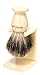 Edwin Jagger Best Badger Hair Shaving Brush with Drip Stand - Medium, Imitation Ivory