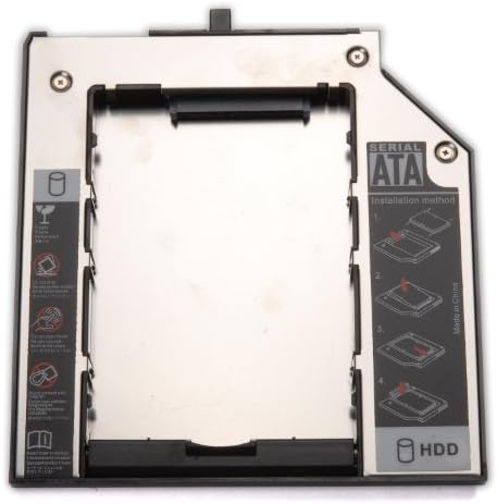 tinxi® Ultrabay Slim Second Hard Disc Drive HDD SATA Adapter Installation Frame for Thinkpad W700 T500 T510 X200 X201 T410 T400 T410s UltraBase