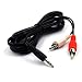 Produktbild Oyanor 1.5m DC 3,5 auf 2 Cinch-Audio / Video-Kabel (3,5mm Stereo Stecker auf 2x Cinchstecker) Schwarz