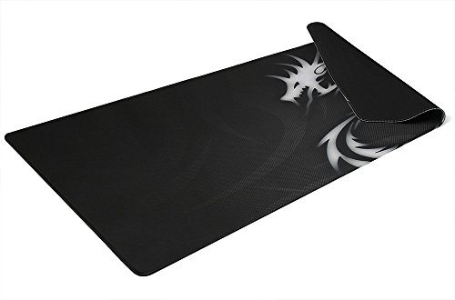 WATERFLY XL Großes Langlebiges Neopren Mauspad Mausunterlage Gaming Büro Schreibtisch Mausmatte Anti-Rutsch Matte für Maus Keyboard Laptops Computer und Ultrabooks 89 x 40 x 0,2 cm - 4