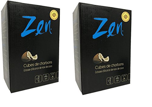 Zen - 2 Cajas de carbón de Coco (100 Minutos de combustión)