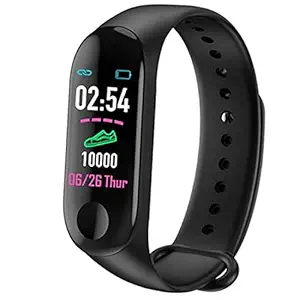 Tokdis Smart Band 2.14  Fitness Band, 1.1-inch Color Display, USB Charging, 3 Days Battery Life, Activity Tracker, Men's and Women's Health Tracking, Black Strap