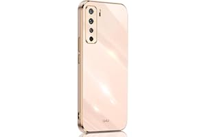 SEAHAI Funda para Huawei P40 Lite 5G, Galvanoplastia de Diseño de Phnom Penh Elegante Delgada a Prueba de Golpes TPU de Goma Suave Carcasa de Silicona Colorida, Rosado