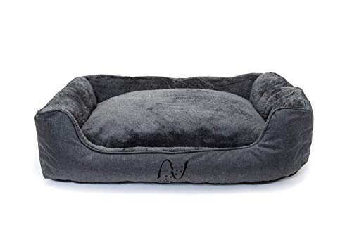 Happilax Panier pour Grand Chien Lavable et déhoussable avec Coussin réversible