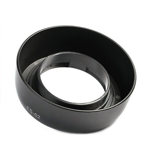 fomito ES-62  Paresoleil d objectif 52  mm pour Canon EF 50  mm f 1 8  II  Nikon 50  mm f 1 8D Objectif de rechange  pour Canon ES-62 