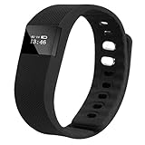 Zolimx Smart Handgelenk Band Schlaf Pedometer Sport Fitness Activity Tracker Armband Uhr (Schwarz)