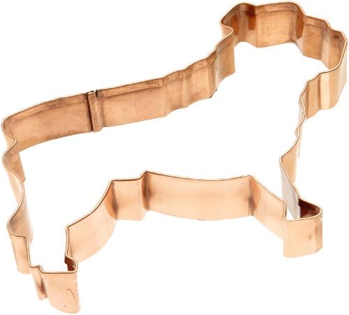 Old River Road Bulldog Shape Cookie Cutter, Copper