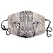 Produktbild Moiq-A Black Mandala Pattern Face Mouth Masks Unisex Anti-Dust Flu Washable Reusable Mouth Mask Fashion Design