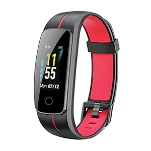 PLAY PLAYFIT 53 Smart Band, Fulltouch Color Display(Black and Red)